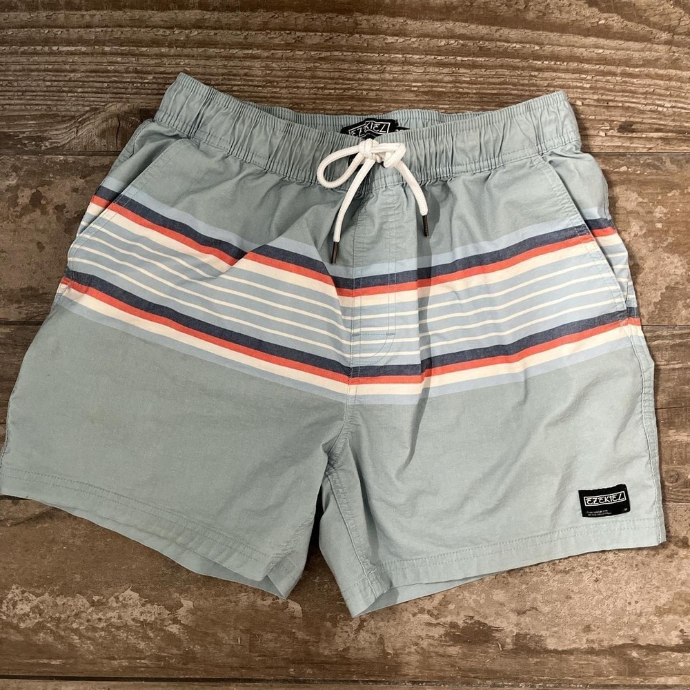 Shorts men's 32" drawstring active swim comfort elastic waist beach outdoors